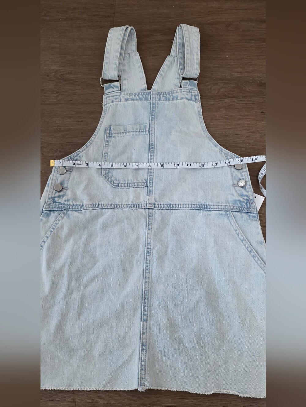 Pull&Bear Light Blue Denim Pinafore Dress - Picture 2 of 4